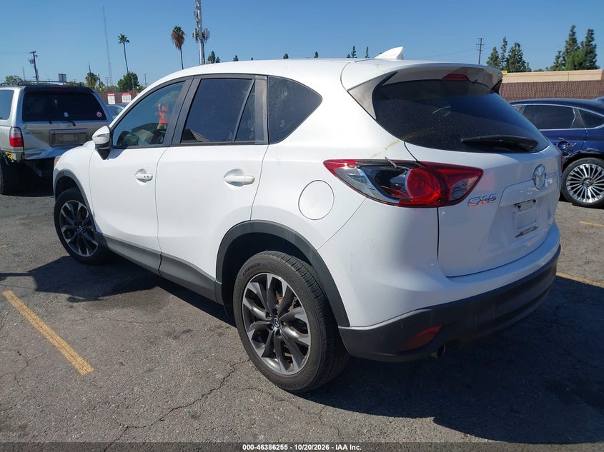 Vin: jm3ke2dy8g0872434, lot: 46886602, mazda cx-5 grand touring 20163