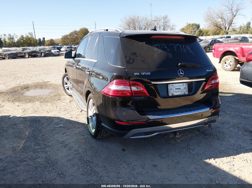 Vin: 4jgda5hbxda237768, lot: 46886603, mercedes-benz m-class ml 350 20133