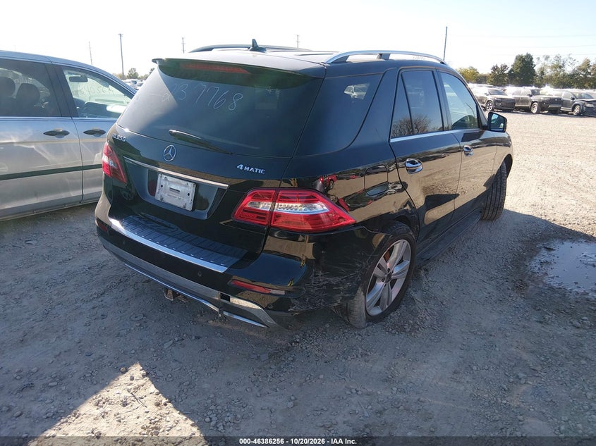 Vin: 4jgda5hbxda237768, lot: 46886603, mercedes-benz m-class ml 350 20134