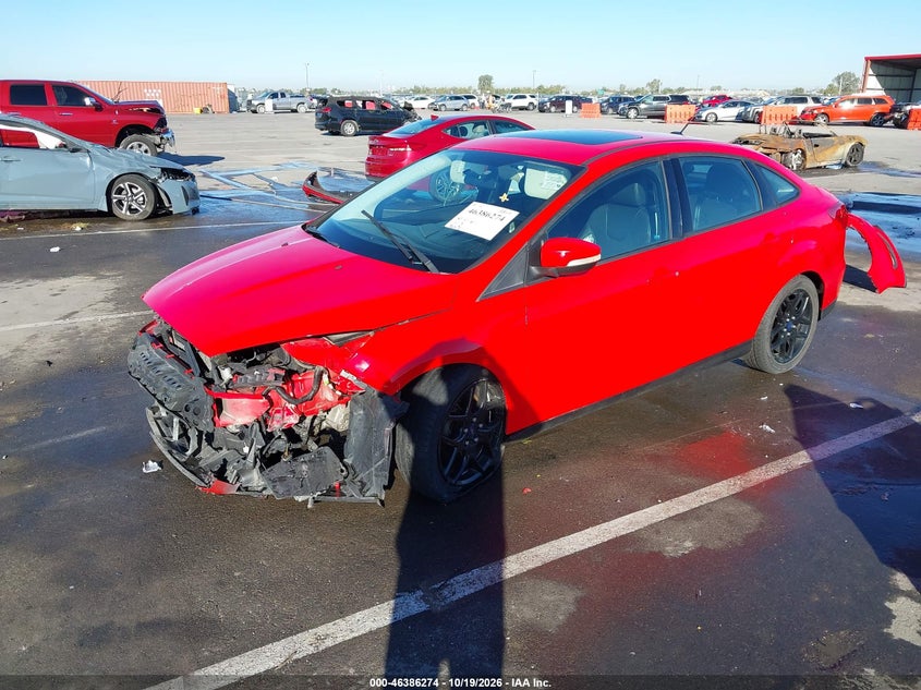 Vin: 1fadp3f27gl221004, lot: 46886621, ford focus se 20162