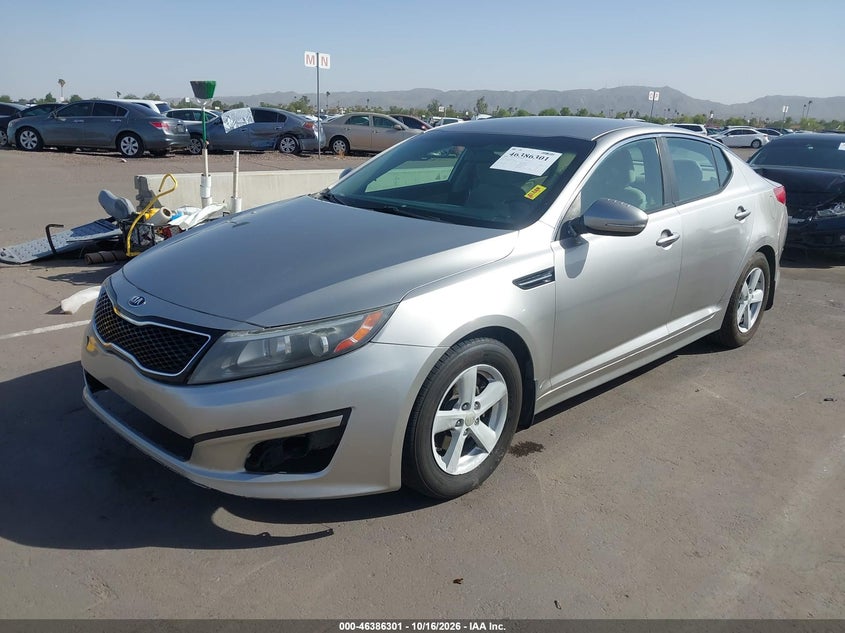 Vin: knagm4a72f5571553, lot: 46886648, kia optima lx 20152