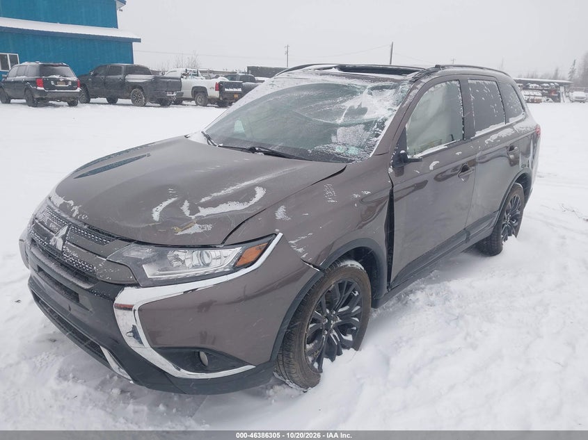 Vin: ja4az3a33kz048217, lot: 46886652, mitsubishi outlander le 20192