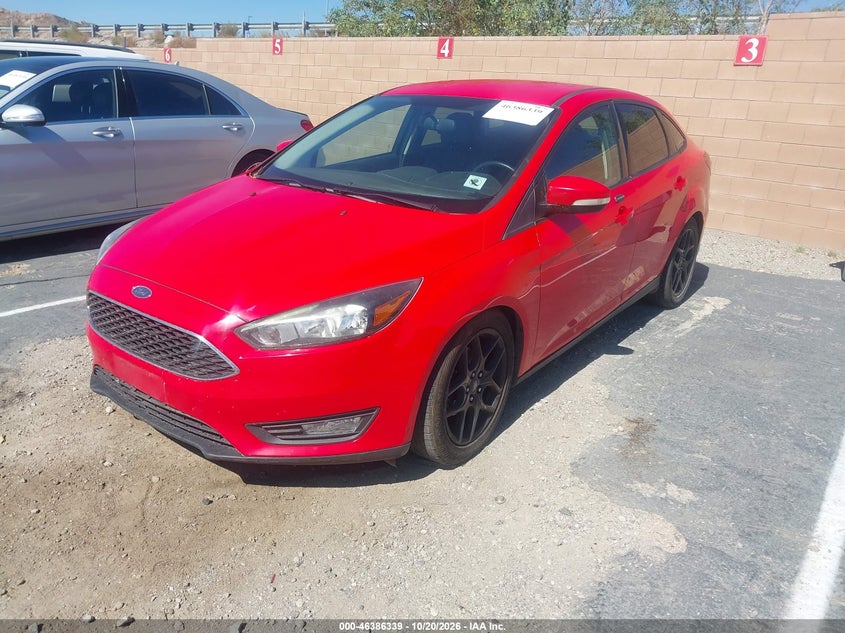 Vin: 1fadp3f23gl225504, lot: 46886686, ford focus se 20162