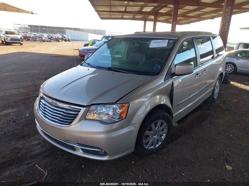 Vin: 2c4rc1bg2fr602346, lot: 46886698, chrysler town & country touring 20152