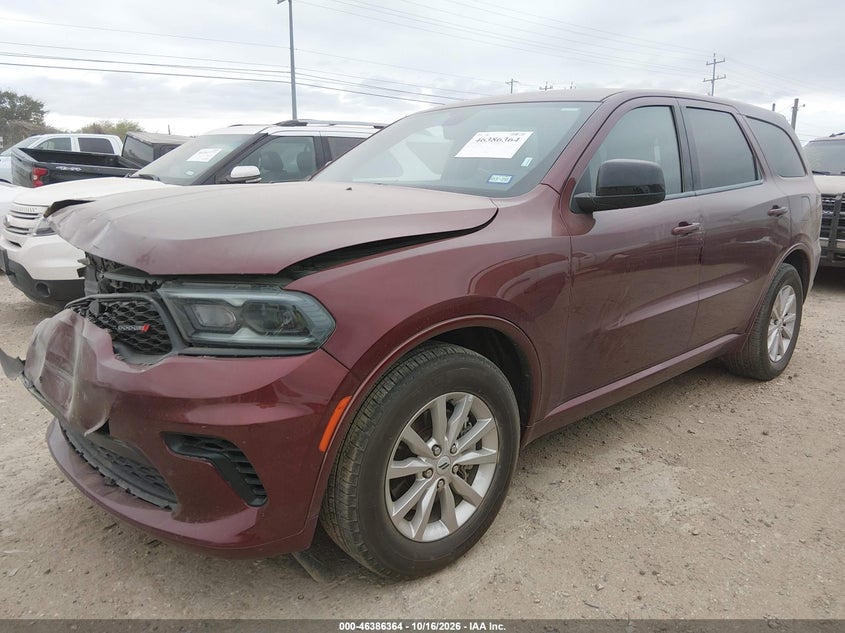 2025 Dodge Durango Gt Rwd, Right Front, IAAI, VIN 1C4RDHDG5SC535165 — photo 2