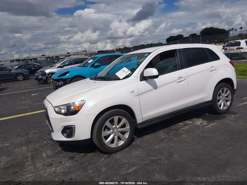 Vin: 4a4ap3aw8fe032994, lot: 46886717, mitsubishi outlander sport es 20152