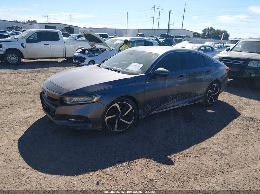 Vin: 1hgcv1f33ka162421, lot: 46886732, honda accord sport 20192