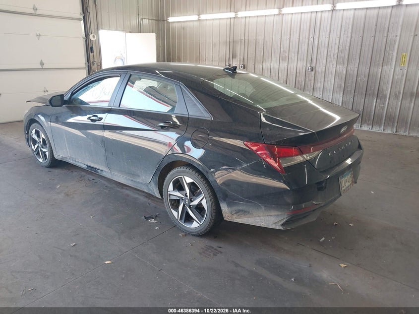 Vin: kmhls4ag2pu519544, lot: 46886741, hyundai elantra sel 20233
