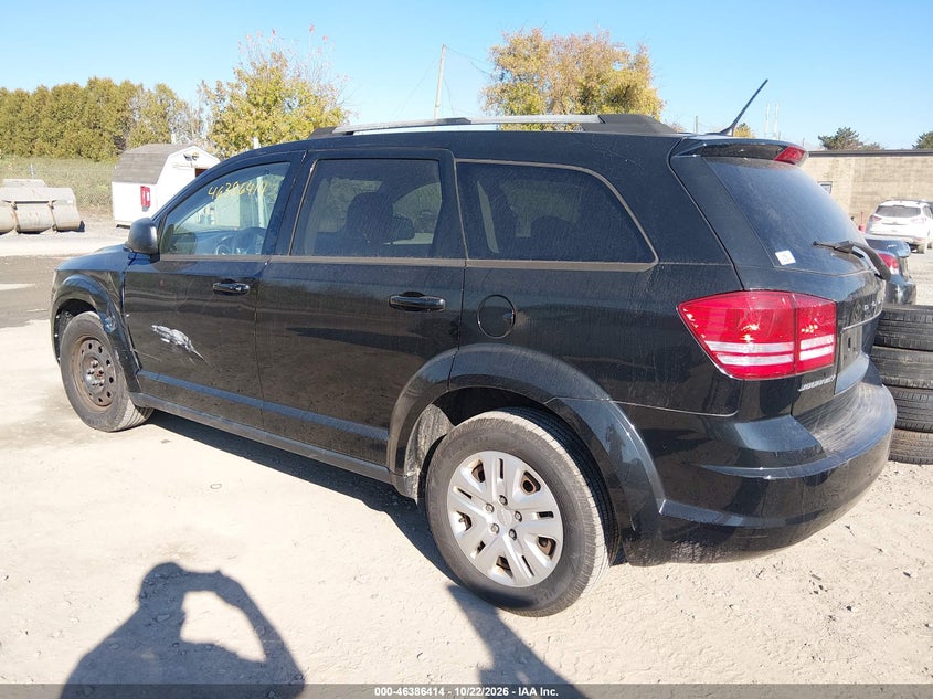 Vin: 3c4pdcab4jt444149, lot: 46886761, dodge journey se 20183