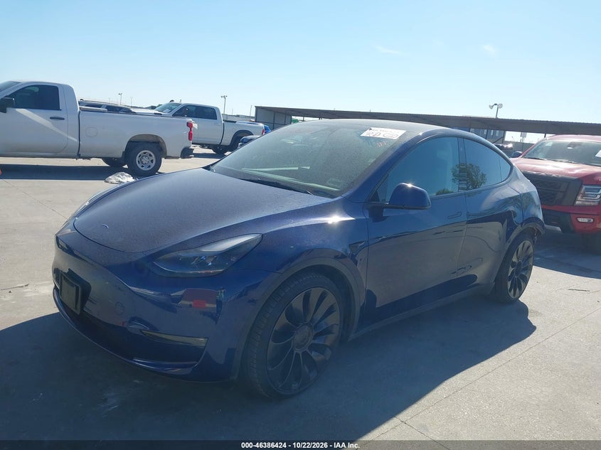 Vin: 7saygdef2nf511255, lot: 46886771, tesla model y performance dual motor all-wheel drive 20222