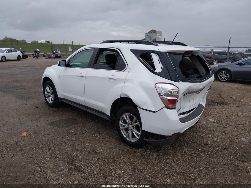 Vin: 2gnflfek2h6136946, lot: 46886776, chevrolet equinox lt 20173
