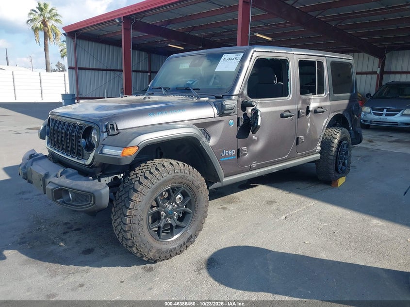 Vin: 1c4rjxn68sw558690, lot: 46886797, jeep wrangler 4xe willys 4xe 20252