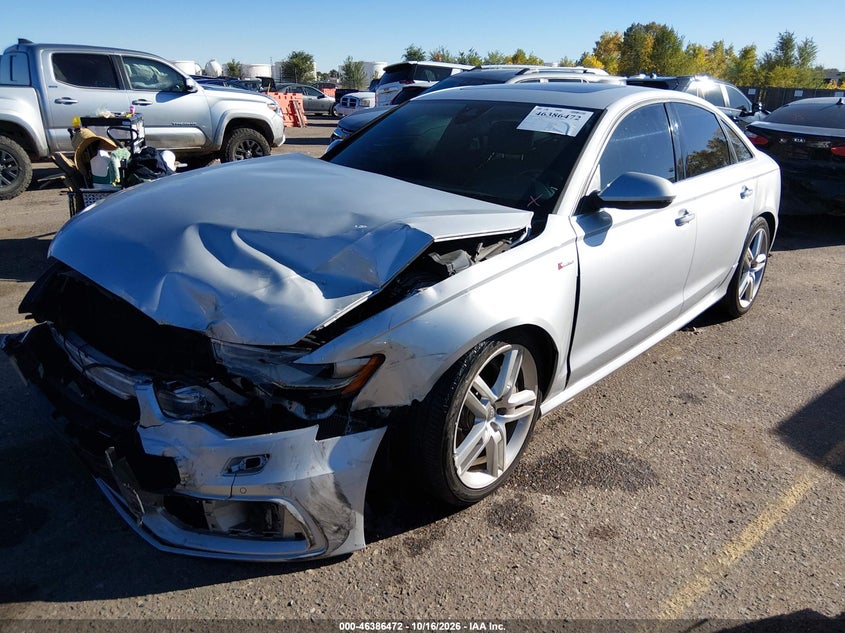 Vin: waufgafc5fn027930, lot: 46886820, audi a6 3.0t premium plus 20152