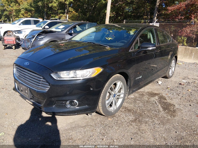 2016 Ford Fusion Hybrid Titanium, Правый бок, IAAI, VIN 3FA6P0RU4GR244357 — фото 2