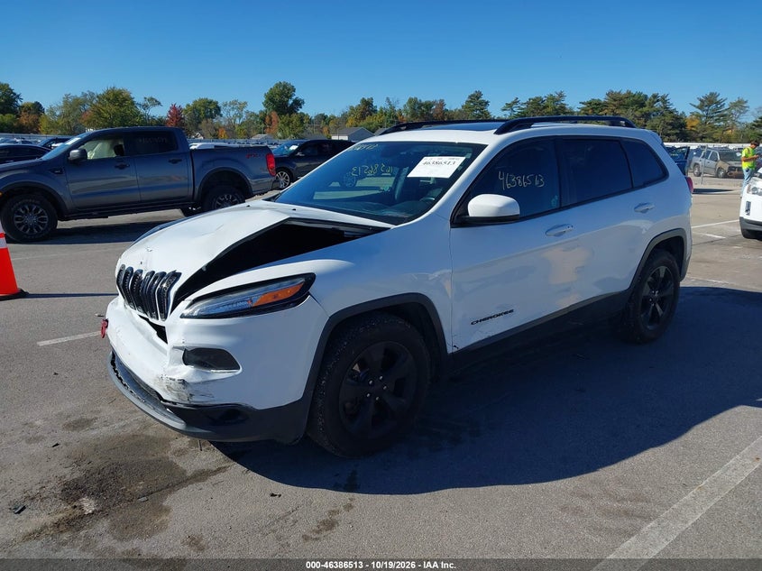 2016 Jeep Cherokee Altitude, Удар спереди, IAAI, VIN 1C4PJLCS0GW108331 — фото 2