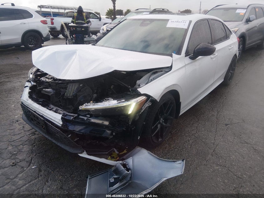 Vin: 2hgfe1e55nh474410, lot: 46886879, honda civic si sedan 20222