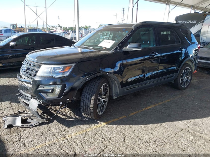 Vin: 1fm5k8gtxhgd89954, lot: 46886884, ford explorer sport 20172