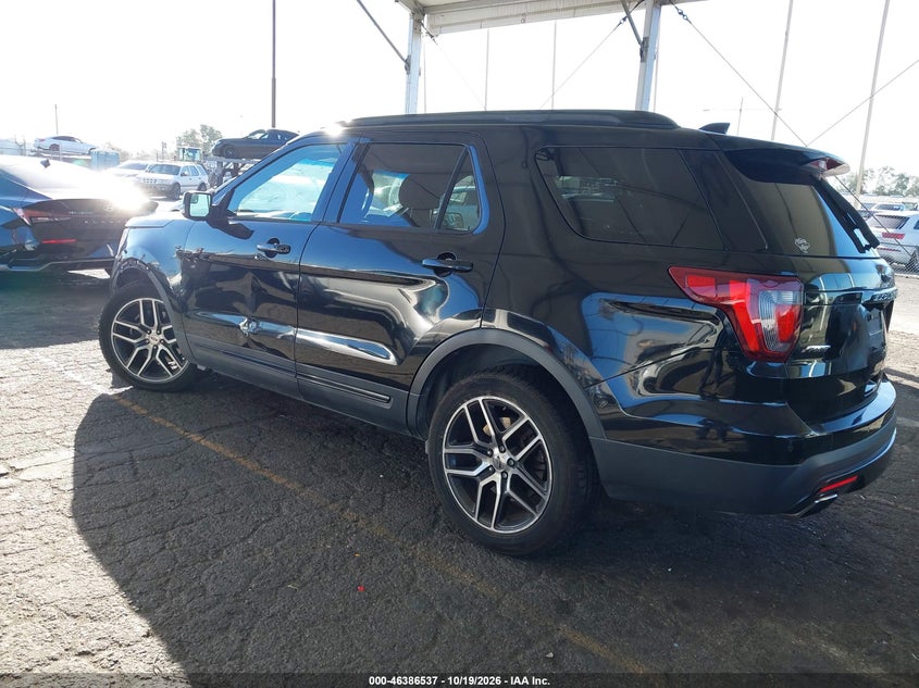 Vin: 1fm5k8gtxhgd89954, lot: 46886884, ford explorer sport 20173