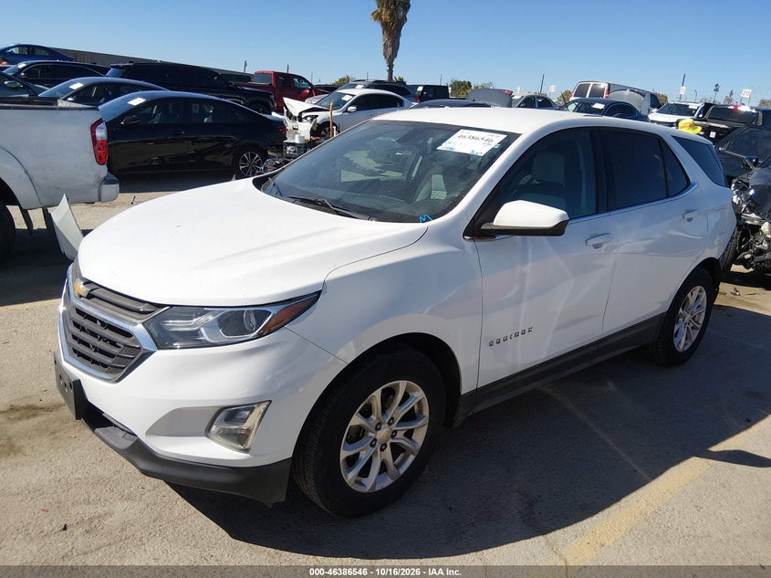2018 Chevrolet Equinox Lt, Удар сзади, IAAI, VIN 2GNAXJEV9J6237046 — фото 2