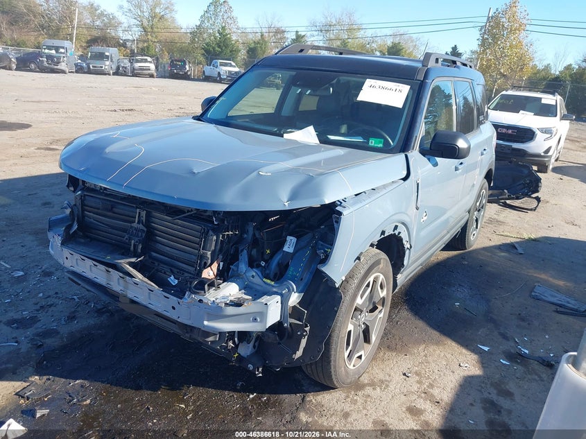 Vin: 3fmcr9c65rre74025, lot: 46886965, ford bronco sport outer banks 20242