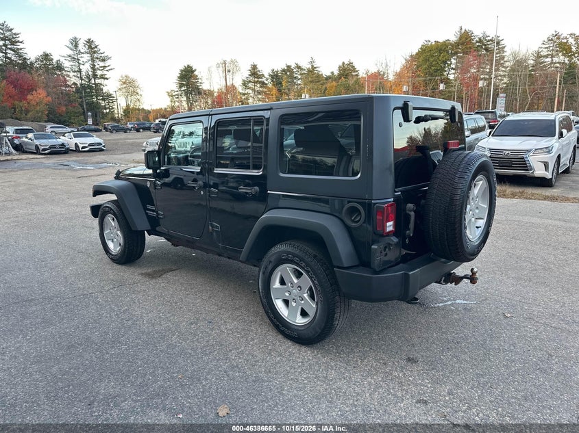 Vin: 1c4bjwdg5dl589860, lot: 46887012, jeep wrangler unlimited sport 20133
