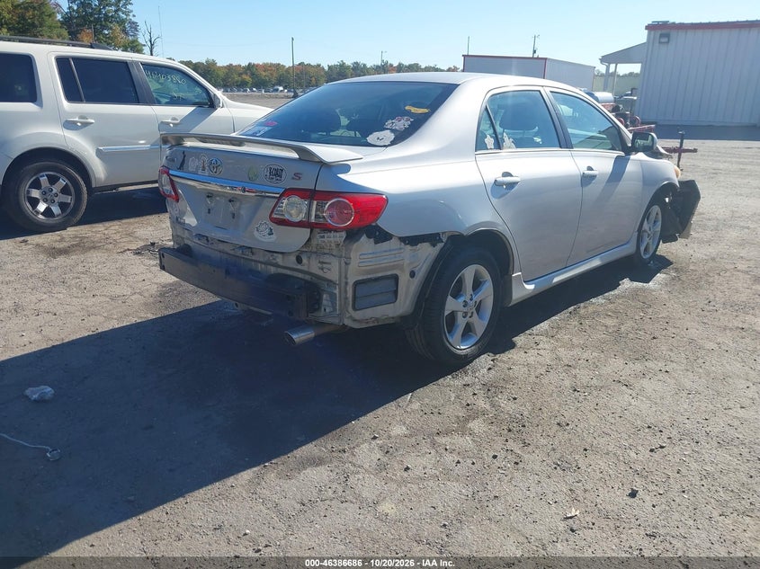 Vin: 2t1bu4ee2dc110925, lot: 46887033, toyota corolla s 20134