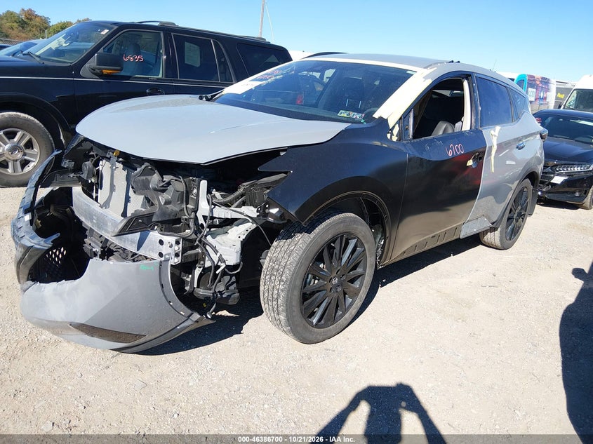 2022 Nissan Murano Sv Intelligent Awd, Left Side, IAAI, VIN 5N1AZ2BS8NC118609 — photo 2