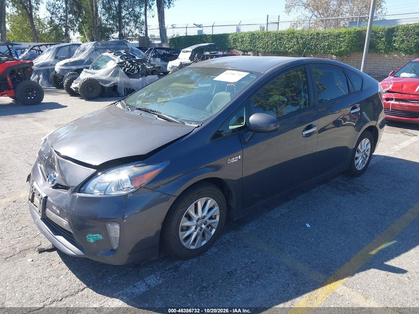Vin: jtdkn3dp7f3066202, lot: 46887079, toyota prius plug-in 20152