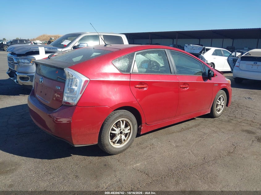 Vin: jtdkn3du4a5016540, lot: 46887089, toyota prius ii 20104