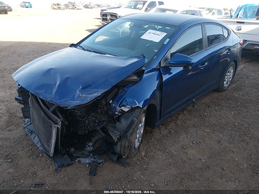 Vin: 5npd74lfxhh037205, lot: 46887194, hyundai elantra se 20172