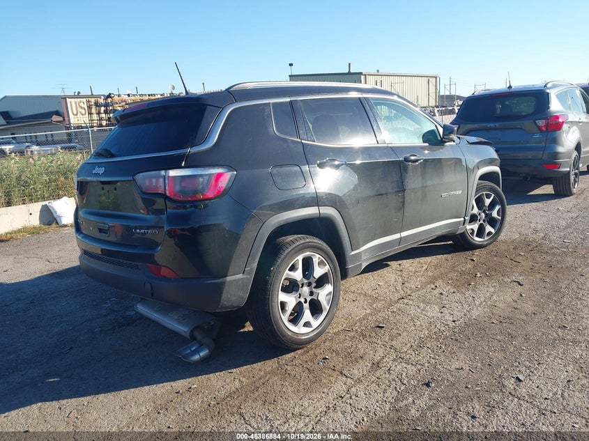 Vin: 3c4njdcb5jt372672, lot: 46887231, jeep compass limited 4x4 20184
