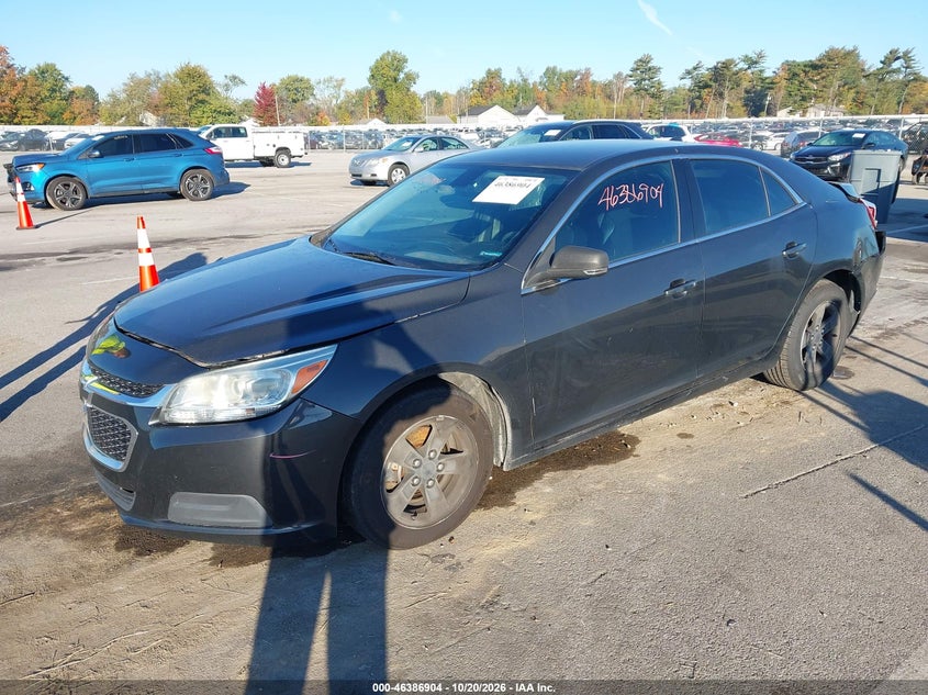 2014 Chevrolet Malibu 1Lt, Rear, IAAI, VIN 1G11C5SL6EF287017 — photo 2