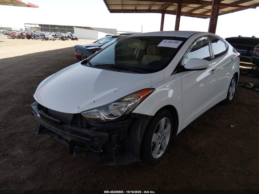 Vin: 5npdh4ae6dh295027, lot: 46887255, hyundai elantra gls 20132