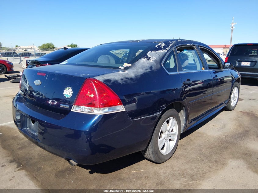 Vin: 2g1wf5e30c1195950, lot: 46887308, chevrolet impala ls 20124
