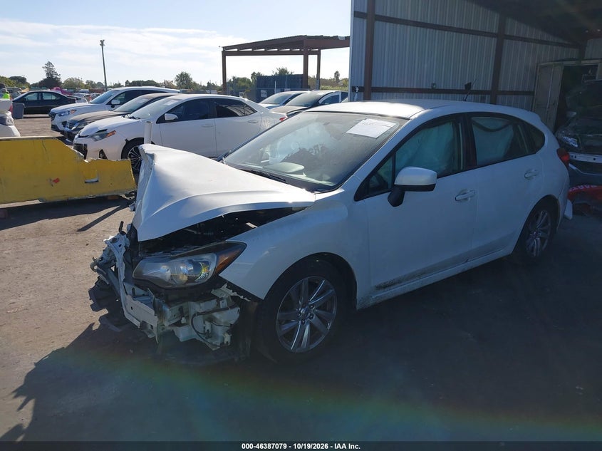 Vin: jf1gpab64g8283358, lot: 46887426, subaru impreza 2.0i premium 20162