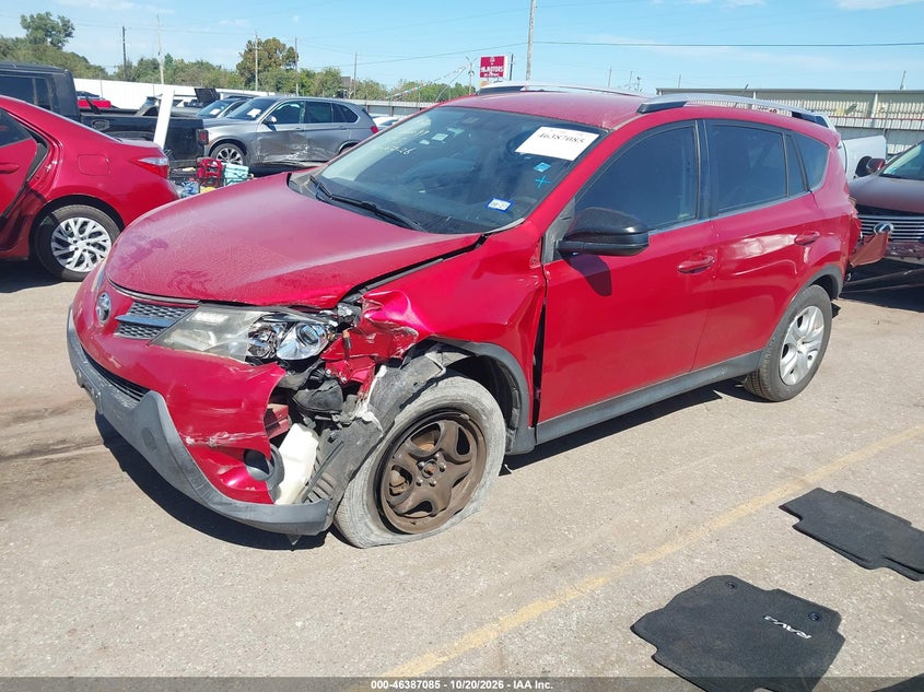 Vin: jtmzfrev9fj050915, lot: 46887432, toyota rav4 le 20152