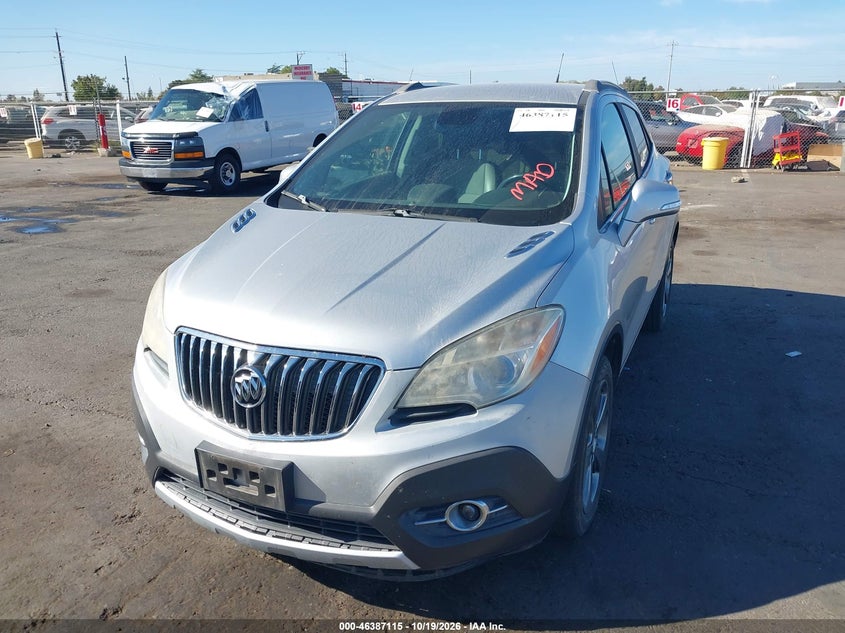 Vin: kl4cjbsb5eb655233, lot: 46887462, buick encore convenience 20142