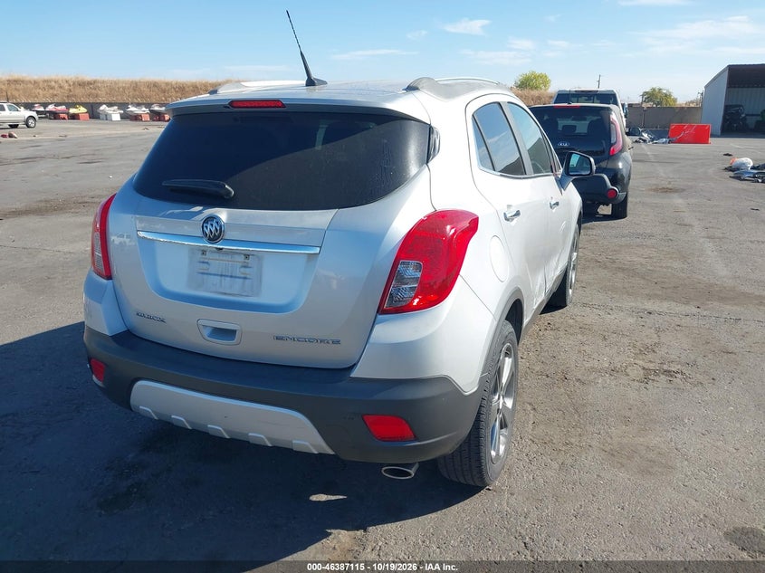 Vin: kl4cjbsb5eb655233, lot: 46887462, buick encore convenience 20144