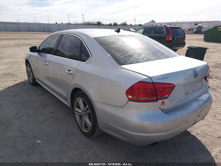 Vin: 1vwbs7a33ec118910, lot: 46887467, volkswagen passat 1.8t se 20143