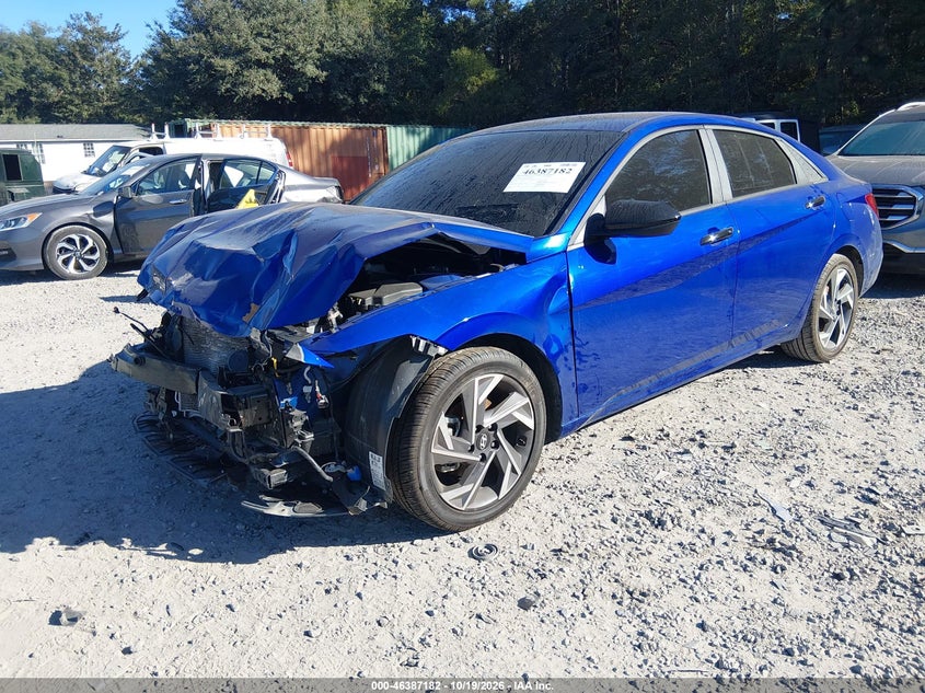 Vin: kmhlm4dg9su894717, lot: 46887529, hyundai elantra sel sport 20252