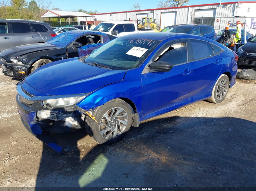 Vin: 19xfc2f70he064351, lot: 46887538, honda civic ex 20172