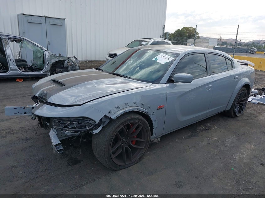 Vin: 2c3cdxgj1nh102584, lot: 46887568, dodge charger scat pack widebody 20222