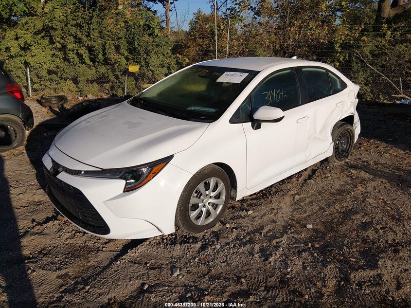 Vin: 5yfb4mde1sp296178, lot: 46887586, toyota corolla le 20252