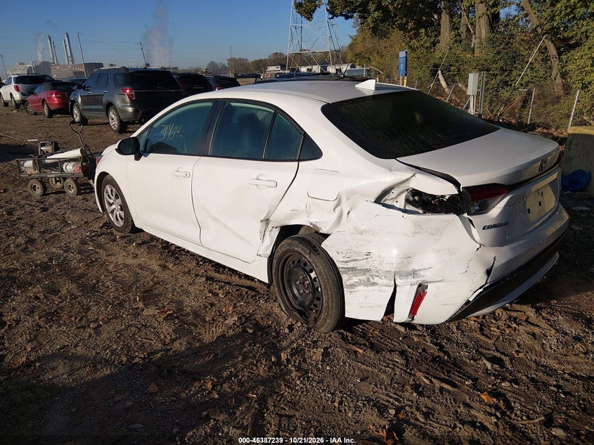 Vin: 5yfb4mde1sp296178, lot: 46887586, toyota corolla le 20253