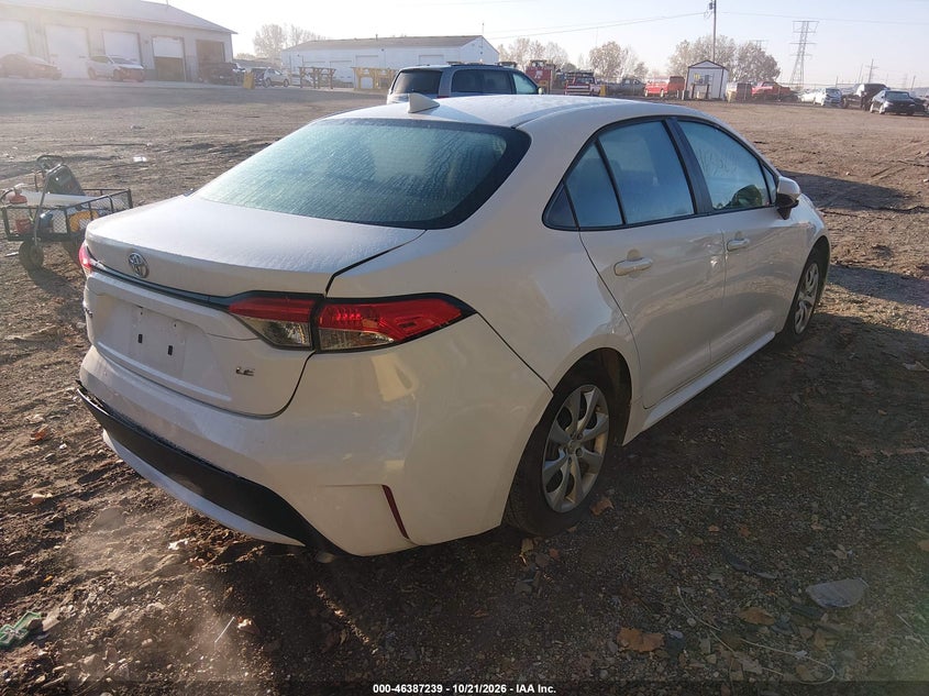 Vin: 5yfb4mde1sp296178, lot: 46887586, toyota corolla le 20254