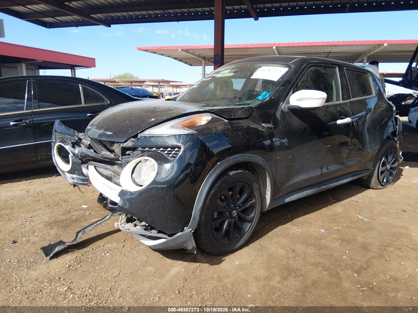 Vin: jn8af5mr6ht702119, lot: 46887620, nissan juke sv 20172