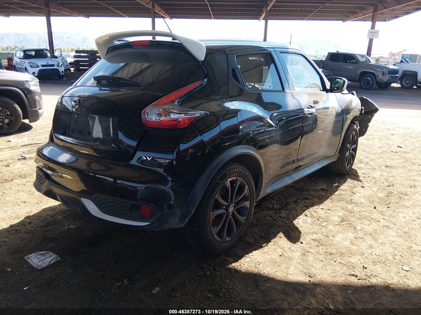 Vin: jn8af5mr6ht702119, lot: 46887620, nissan juke sv 20174