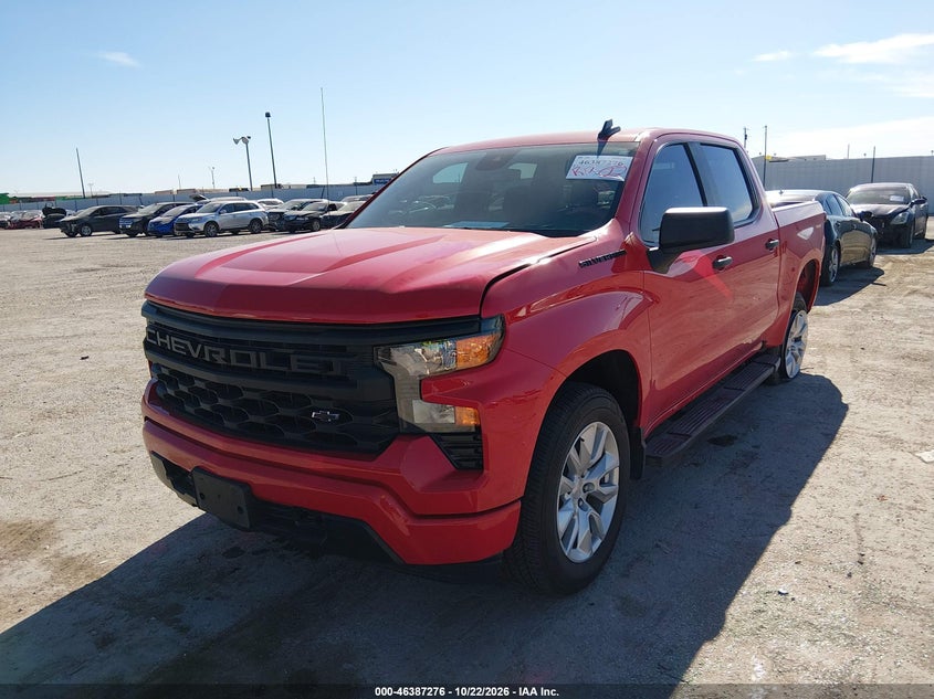 Vin: 3gcpabek3rg340026, lot: 46887623, chevrolet silverado 1500 2wd  short bed custom 20242