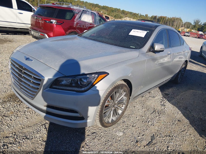 Vin: kmhgn4je0fu031103, lot: 46887624, hyundai genesis 3.8 20152