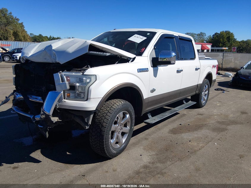 Vin: 1ftew1ef0ffb11757, lot: 46887687, ford f-150 king ranch 20152